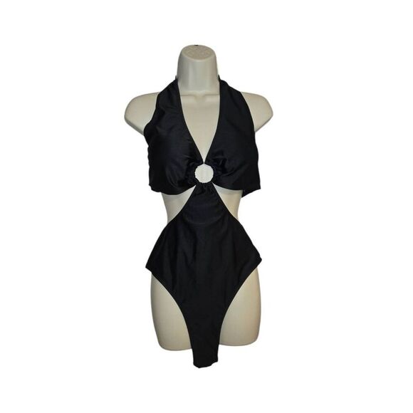 Shein Plus Women's Size 4XL Black One Piece Bathing Suit - Picture 1 of 6
